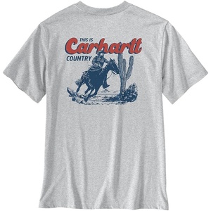 image:imageCarhartt Mens Irvine Relaxed Horse TShirtHeather Gray