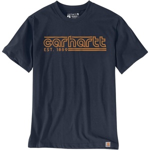 image:imageCarhartt Mens Irvine Relaxed Logo TShirtNavy