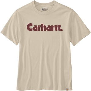 image:imageCarhartt Mens Irvine Relaxed Logo TShirtOat Milk