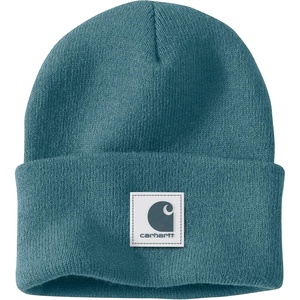 image:imageCarhartt Mens Knit Rubber Patch BeanieHarbor Teal