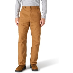 image:imageCarhartt Mens Loose Straight Washed Duck Lined DungareeCarhartt Brown