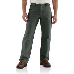 image:imageCarhartt Mens Loose Straight Washed Duck Lined DungareeMoss