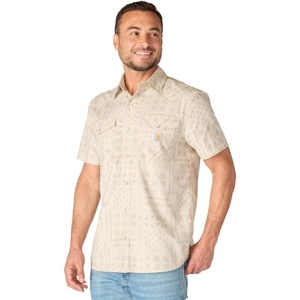 image:imageCarhartt Mens Montana Bozeman Relaxed Ss Plaid ShirtCobblestone Bandana Print