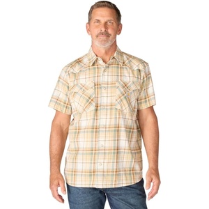image:imageCarhartt Mens Montana Bozeman Relaxed Ss Plaid ShirtEggshell