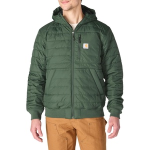 image:imageCarhartt Mens Rain Defender Relaxed Fit Lightweight Insulated Hooded JacketForestry Green