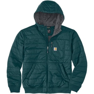 image:imageCarhartt Mens Rain Defender Relaxed Fit Lightweight Insulated Hooded JacketGreenstone