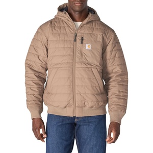 image:imageCarhartt Mens Rain Defender Relaxed Fit Lightweight Insulated Hooded JacketStone Brown