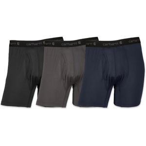 image:imageCarhartt Mens Stretch Synthetic Blend 5 Boxer Brief 3 PackAssorted 02 Grey