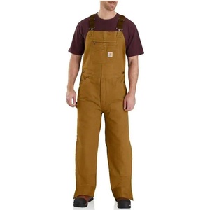 image:imageCarhartt Mens Washed Duck Insulated Bib OverallCarhartt Brown