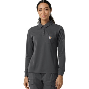 image:imageCarhartt Scrubs C12129 Womens Rugged Flex RSCU Modern Fit HeavyweigPewter