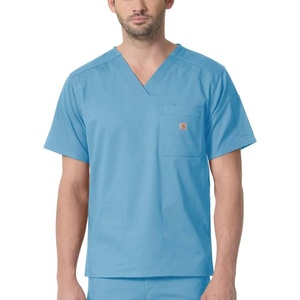 image:imageCarhartt Scrubs C16418 Mens Rugged Flex Modern Fit Ripstop Chest PockAzure Blue