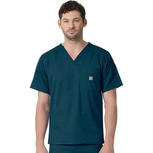 image:imageCarhartt Scrubs C16418 Mens Rugged Flex Modern Fit Ripstop Chest PockCaribbean Blue