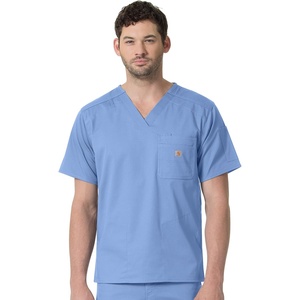 image:imageCarhartt Scrubs C16418 Mens Rugged Flex Modern Fit Ripstop Chest PockCeil Blue
