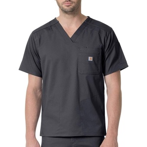 image:imageCarhartt Scrubs C16418 Mens Rugged Flex Modern Fit Ripstop Chest PockDark Purple