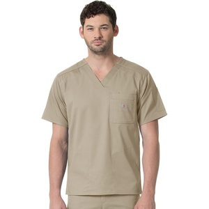 image:imageCarhartt Scrubs C16418 Mens Rugged Flex Modern Fit Ripstop Chest PockKhaki