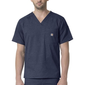 image:imageCarhartt Scrubs C16418 Mens Rugged Flex Modern Fit Ripstop Chest PockNavy Heather