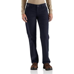 image:imageCarhartt Womens Flame Resistant Womens Rugged Flex Canvas PantDark Navy
