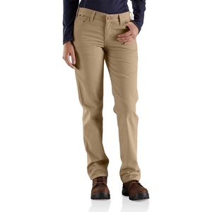 image:imageCarhartt Womens Flame Resistant Womens Rugged Flex Canvas PantGolden Khaki