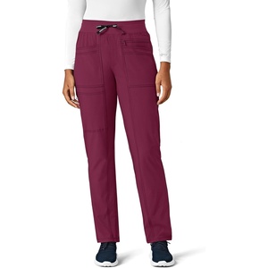 image:imageCarhartt Womens Force CrossFlex Modern Fit Slim Leg Scrub PantsWine
