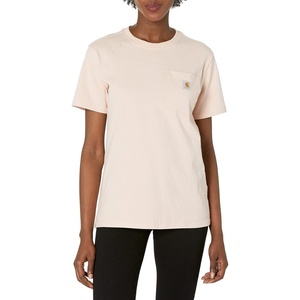 image:imageCarhartt Womens Iconic WK87 Pocket TShirt CloseoutAsh Rose