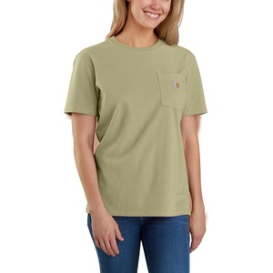 image:imageCarhartt Womens Iconic WK87 Pocket TShirt CloseoutDried Clay