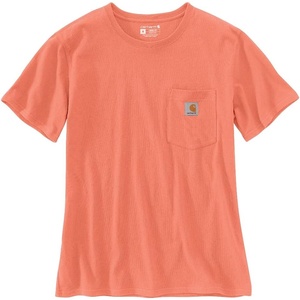 image:imageCarhartt Womens Iconic WK87 Pocket TShirt CloseoutFresh Salmon