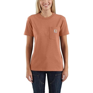 image:imageCarhartt Womens Iconic WK87 Pocket TShirt CloseoutGinger Heather
