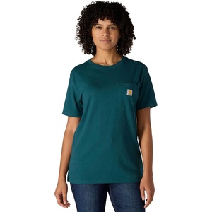 image:imageCarhartt Womens Iconic WK87 Pocket TShirt CloseoutGreenstone