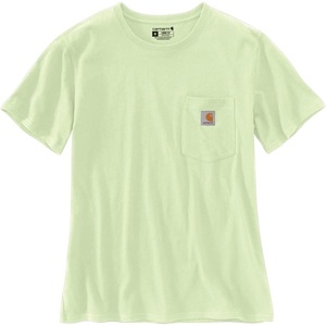 image:imageCarhartt Womens Iconic WK87 Pocket TShirt CloseoutHint of Lime