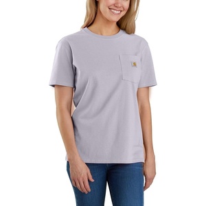 image:imageCarhartt Womens Iconic WK87 Pocket TShirt CloseoutLilac Haze