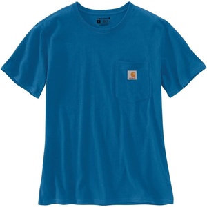 image:imageCarhartt Womens Iconic WK87 Pocket TShirt CloseoutMarine Blue
