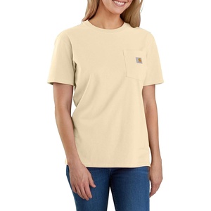 image:imageCarhartt Womens Iconic WK87 Pocket TShirt CloseoutOat Milk