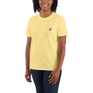 image:imageCarhartt Womens Iconic WK87 Pocket TShirt CloseoutPale Sun
