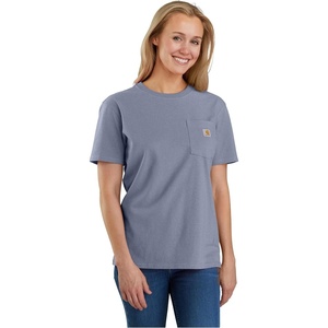 image:imageCarhartt Womens Iconic WK87 Pocket TShirt CloseoutWisteria Heather