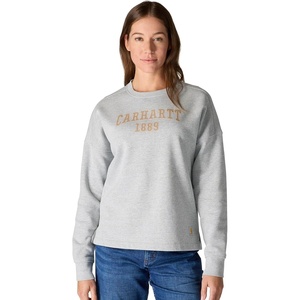 image:imageCarhartt Womens Loose Fit Midweight Carhartt Graphic SweatshirtHeather Gray