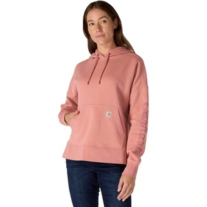 image:imageCarhartt Womens Oversizedfit Midweight Hooded Heart Graphic SweatshirtRose Tint