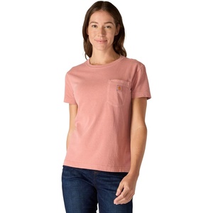 image:imageCarhartt Womens Relaxed Fit Lightweight Short Sleeve Garment Dye Pocket TShirtRose Tint