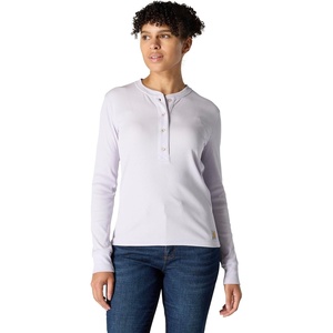 image:imageCarhartt Womens TENCEL Fiber Series Relaxed Fit LongSleeve Ribbed HenleyMica