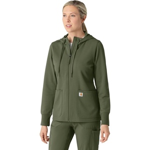 image:imageCarhartt Womens Womens Full Zip Waffle HoodieOlive