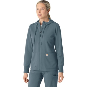 image:imageCarhartt Womens Womens Full Zip Waffle HoodieRolling Thunder