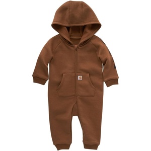 image:imageCarhartt mens Longsleeve Zipfront Hooded CoverallCarhartt Brown Solid