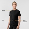 image:imageCarhartt Force CrossFlex Knit Womens Crew Neck Scrub TopBlack