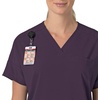 image:imageCarhartt Force CrossFlex Knit Womens Crew Neck Scrub TopBlack Plum