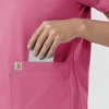 image:imageCarhartt Force CrossFlex Knit Womens Crew Neck Scrub TopElectric Fuschia