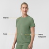 image:imageCarhartt Force CrossFlex Knit Womens Crew Neck Scrub TopGreen Slate