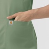 image:imageCarhartt Force CrossFlex Knit Womens Crew Neck Scrub TopGreen Slate