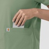 image:imageCarhartt Force CrossFlex Knit Womens Crew Neck Scrub TopGreen Slate