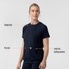 image:imageCarhartt Force CrossFlex Knit Womens Crew Neck Scrub TopNavy