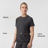 image:imageCarhartt Force CrossFlex Knit Womens Crew Neck Scrub TopPewter