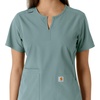 image:imageCarhartt Force CrossFlex Knit Womens Crew Neck Scrub TopSummer Blue
